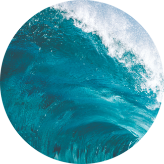 Crashing ocean waves
