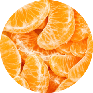 Tangerine wedges